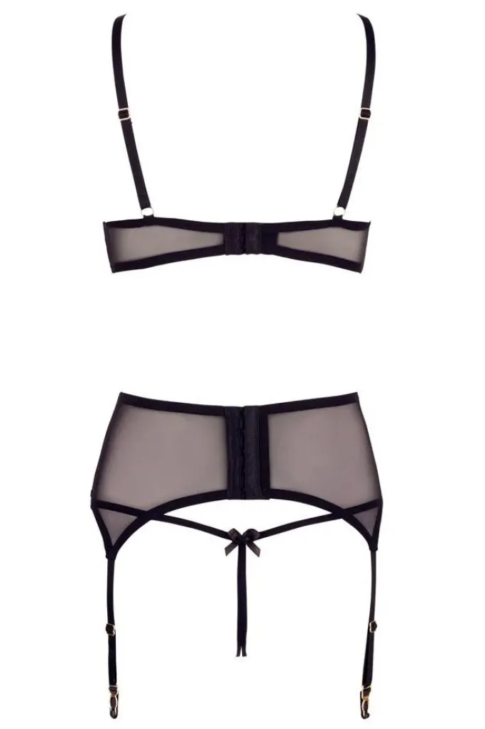Abierta Fina Bra Set with Slits in the Cups