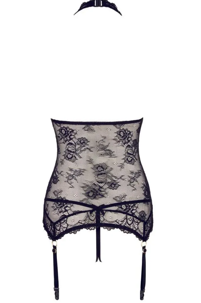 Abierta Fina Lace Basque and String