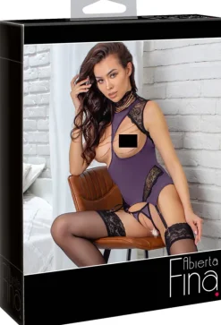 Abierta Fina Purple Basque and String
