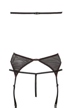 Abierta Fina Red Suspender Set