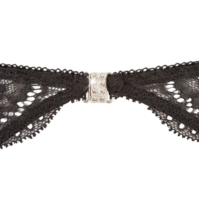Abierta Fina Rhinestone Lingerie Set