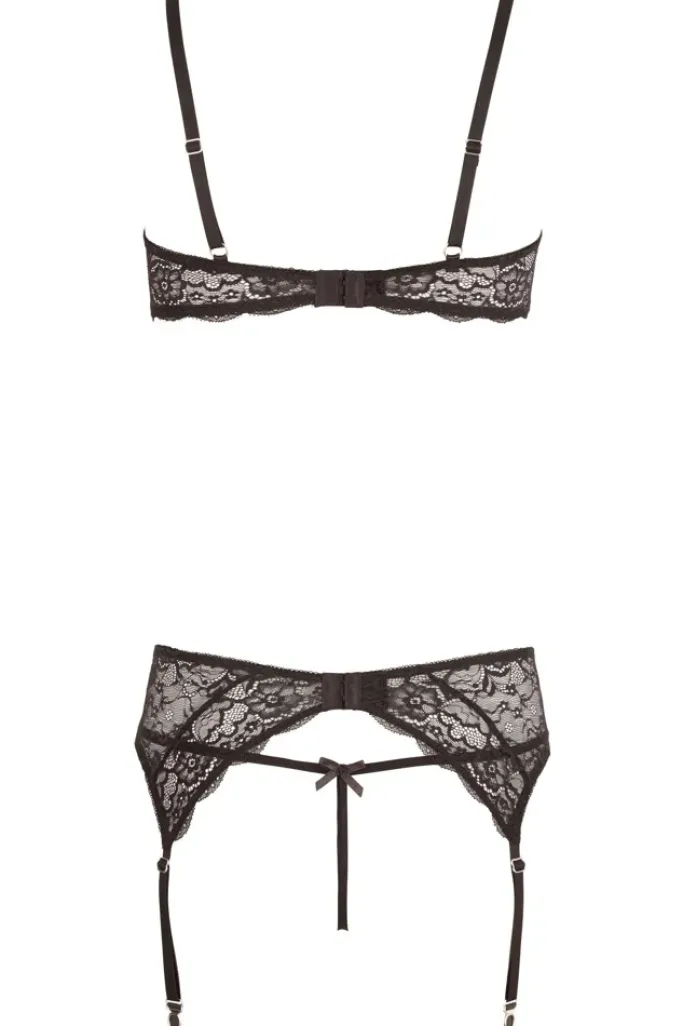 Abierta Fina Rhinestone Lingerie Set