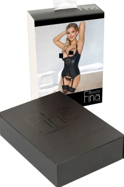 Abierta Fina Suspender Shirt and Thong
