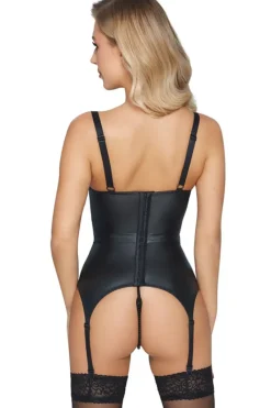 Abierta Fina Suspender Shirt and Thong