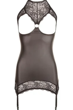Abierta Fina Wetlook Lingerie Dress
