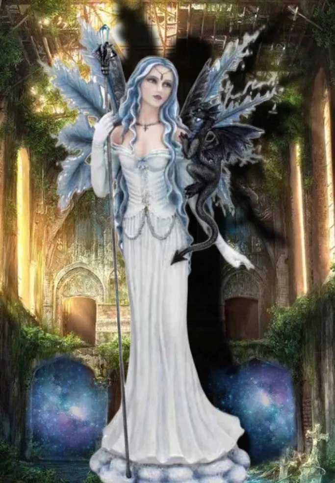 Nemesis Now Adica Fairy and Dragon Figurine 57cm