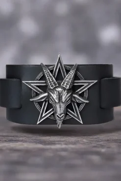Alchemy Gothic Alchemy Baphomet Leather Wriststrap