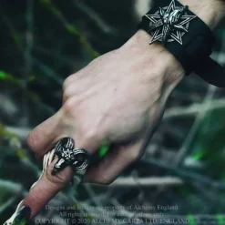 Alchemy Gothic Alchemy Baphomet Leather Wriststrap