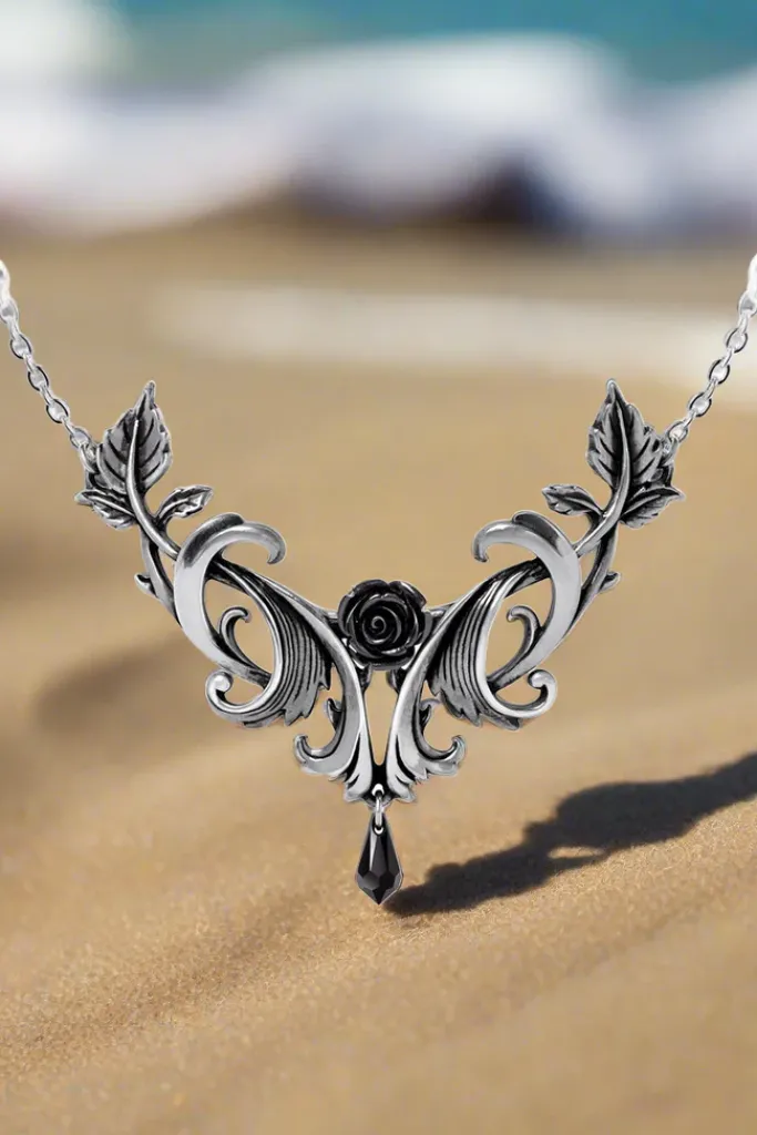 Alchemy Gothic Alchemy Baroque Rose Necklace