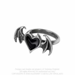 Alchemy Gothic Alchemy Bat Blacksoul Ring