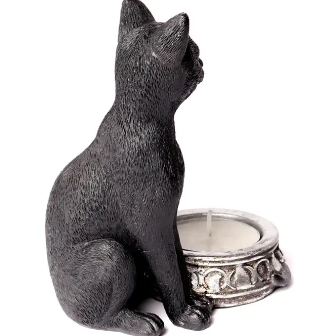 Alchemy Gothic Alchemy Black Cat T-Light Holder