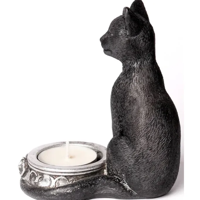 Alchemy Gothic Alchemy Black Cat T-Light Holder