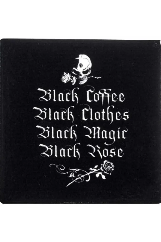 Alchemy Gothic Alchemy Black Coffee Black Clothes Coaster