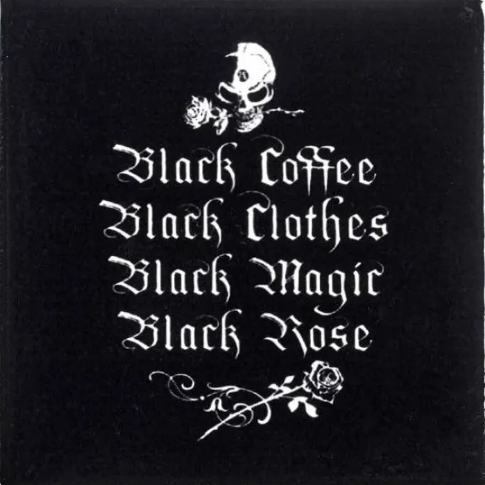 Alchemy Gothic Alchemy Black Coffee Black Clothes Coaster