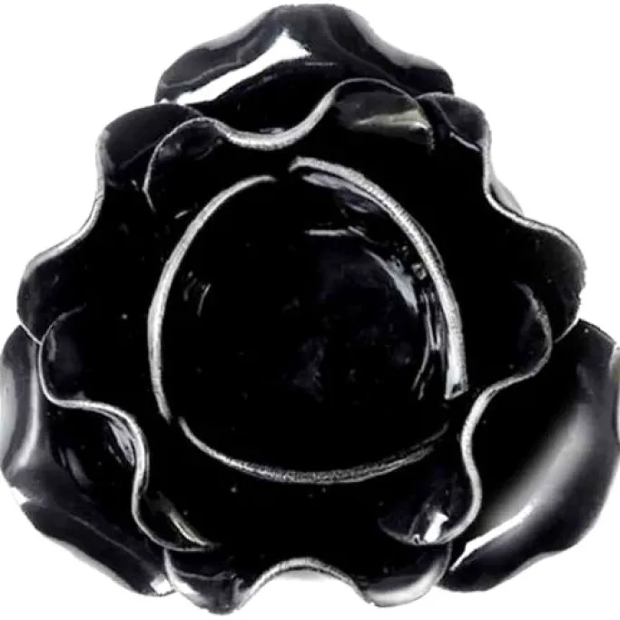 Alchemy Gothic Alchemy Black Rose Candle Holder/Pot