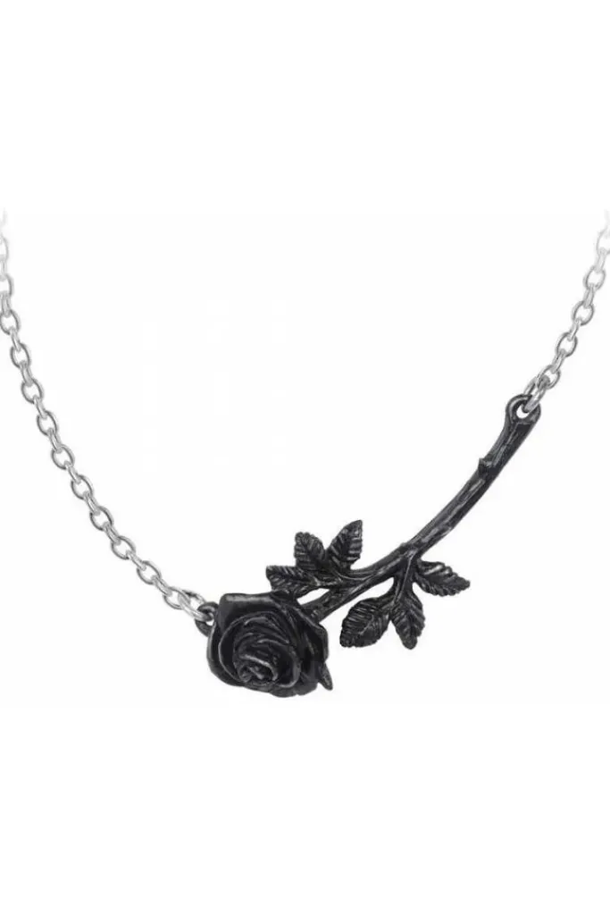 Alchemy Gothic Alchemy Black Rose Enigma Necklace