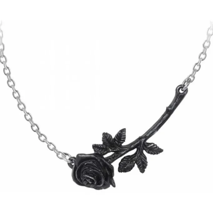 Alchemy Gothic Alchemy Black Rose Enigma Necklace
