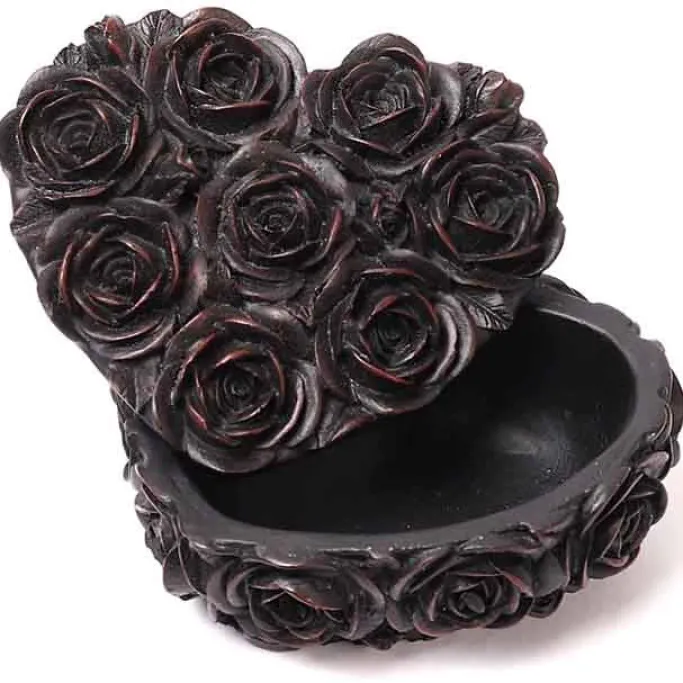 Alchemy Gothic Alchemy Black Rose Heart Box