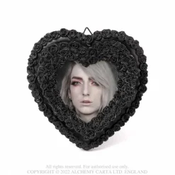 Alchemy Gothic Alchemy Black Rose Heart Photo Frame