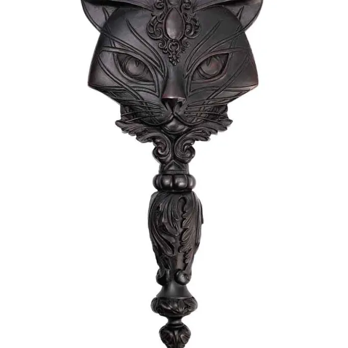 Alchemy Gothic Alchemy Black Sacred Cat Hand Mirror