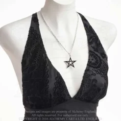 Alchemy Gothic Alchemy Black Star Pentagram Pendant