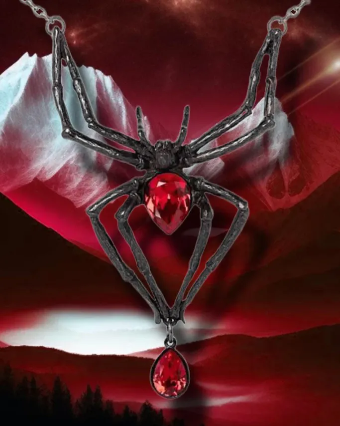 Alchemy Gothic Alchemy Black Widow Necklace