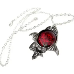 Alchemy Gothic Alchemy Blood Moon Bat Pendant P447