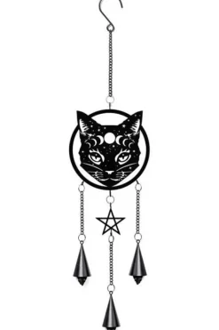 Alchemy Gothic Alchemy Celestial Cat Wind Chime