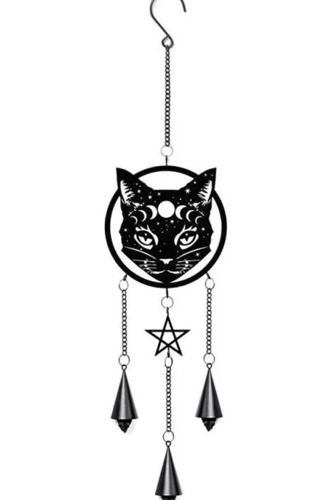 Alchemy Gothic Alchemy Celestial Cat Wind Chime