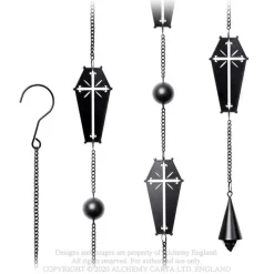 Alchemy Gothic Alchemy Coffin Cross Wind Chime