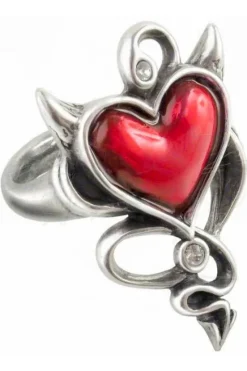 Alchemy Gothic Alchemy Devil Heart Ring UL17 ULFR6