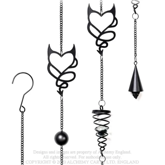 Alchemy Gothic Alchemy Devil Heart Wind Chime