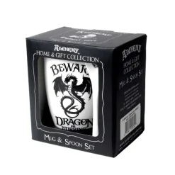 Alchemy Gothic Alchemy Dragon is Stirring Mug and Spoon Set