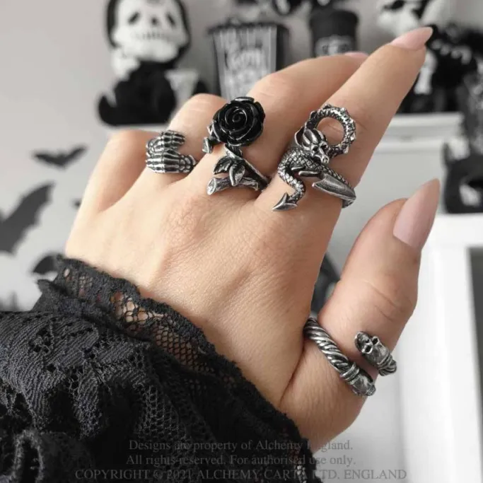 Alchemy Gothic Alchemy Dragons Lure Ring