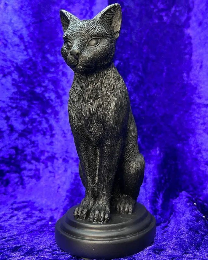 Alchemy Gothic Alchemy Faust's Familiar Cat Candlestick
