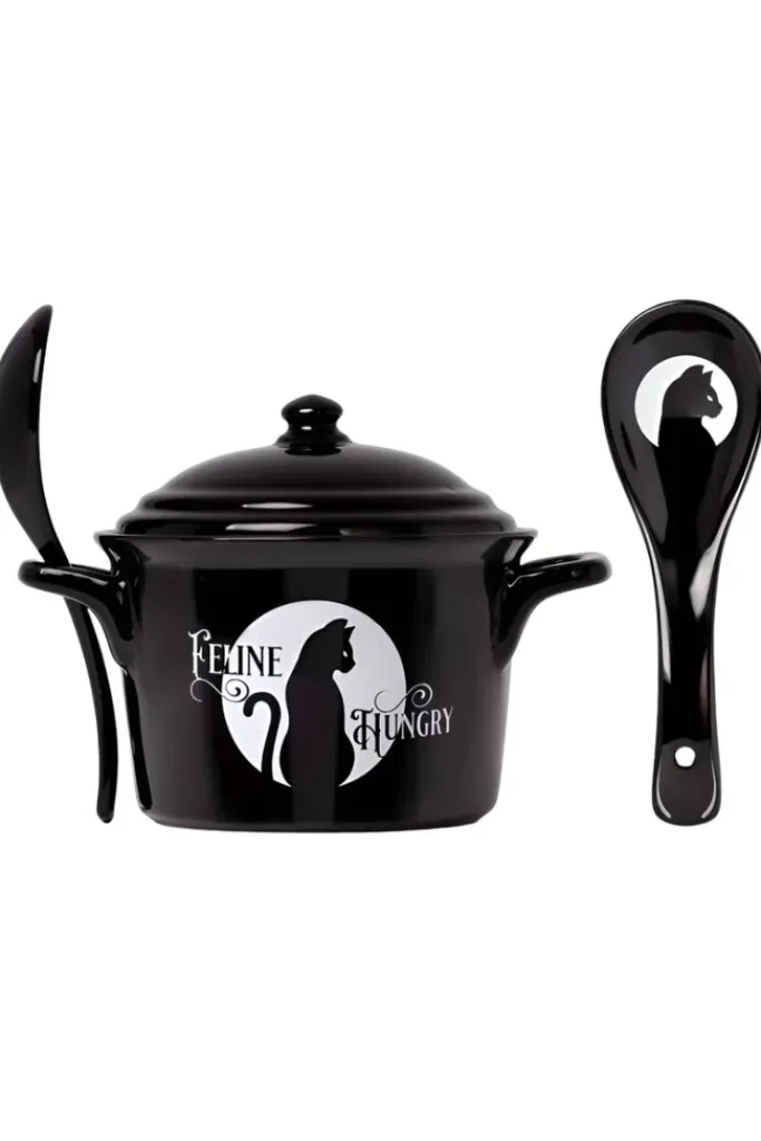 Alchemy Gothic Alchemy Feline Hungry Soup Bowl