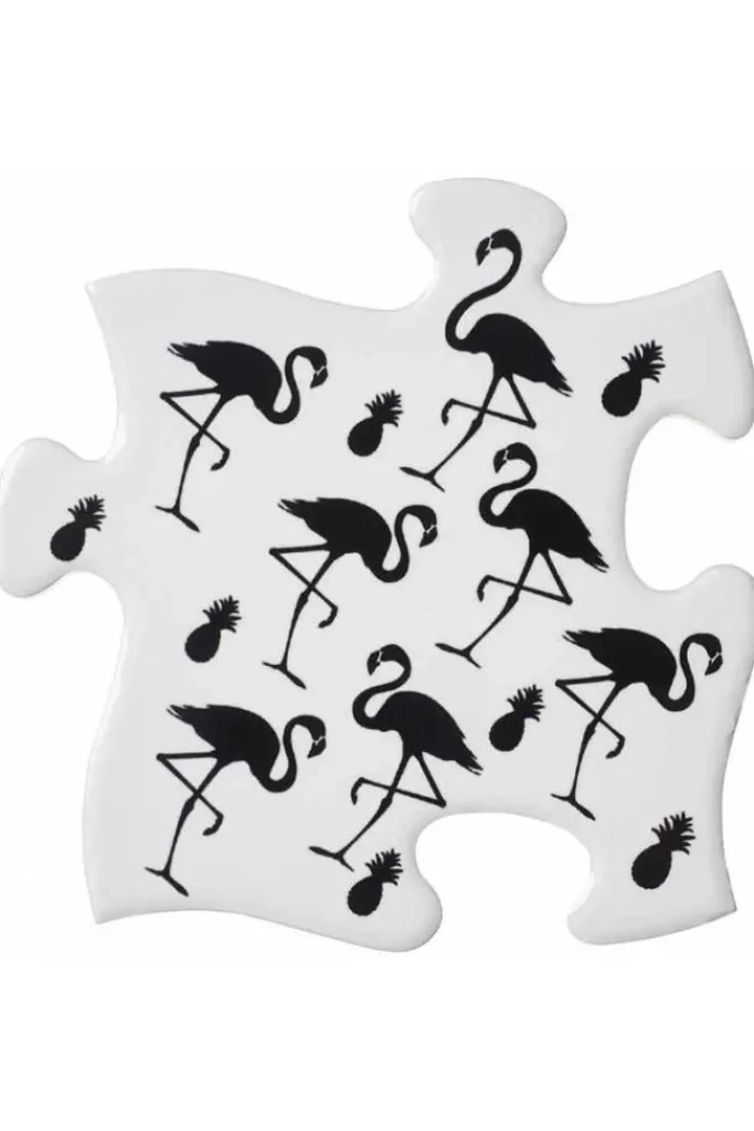 Alchemy Gothic Alchemy Flamingo Pineapple Jigsaw Coasters