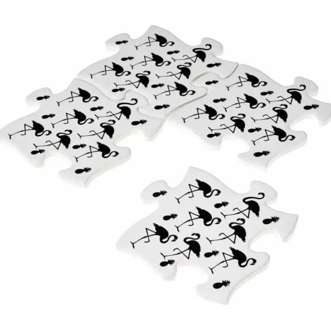 Alchemy Gothic Alchemy Flamingo Pineapple Jigsaw Coasters
