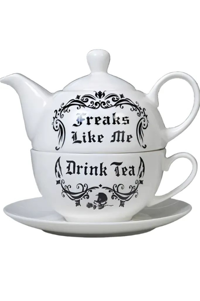 Alchemy Gothic Alchemy Freaks Like Me Drink Tea Set