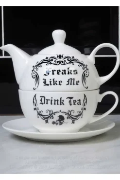 Alchemy Gothic Alchemy Freaks Like Me Drink Tea Set