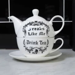 Alchemy Gothic Alchemy Freaks Like Me Drink Tea Set