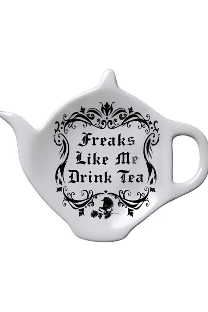 Alchemy Gothic Alchemy Freaks Like Me Drink Tea Spoon Holder Rest