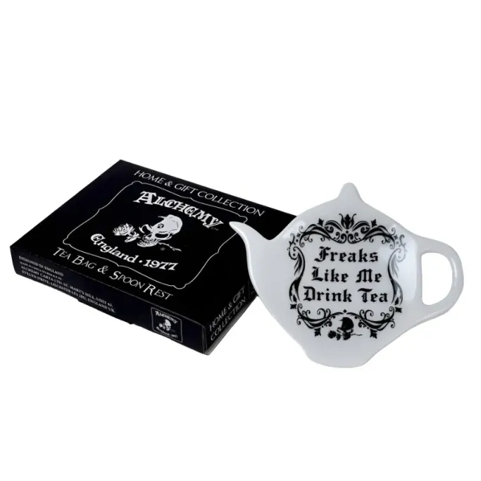Alchemy Gothic Alchemy Freaks Like Me Drink Tea Spoon Holder Rest