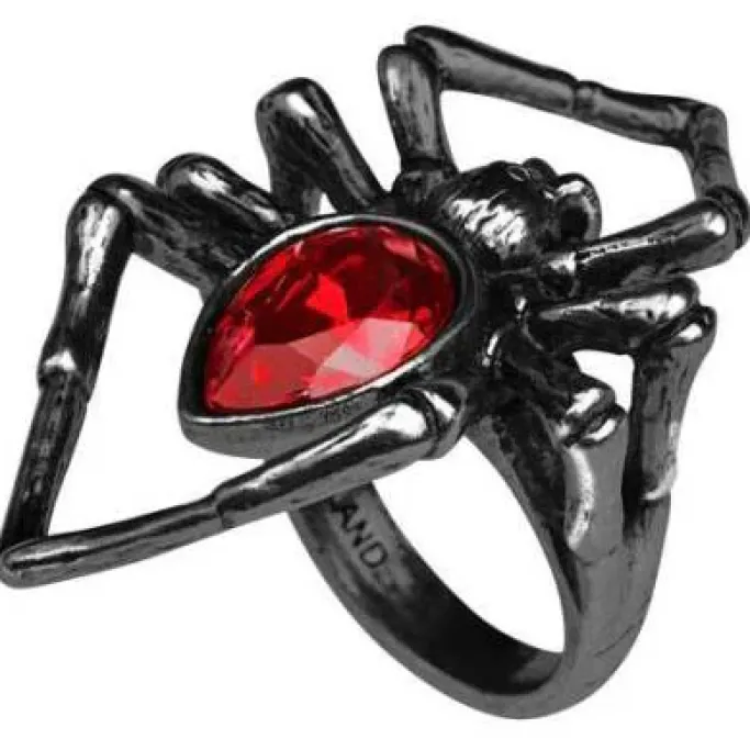 Alchemy Gothic Black Widow Ring