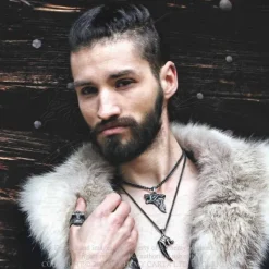 Alchemy Gothic Dark Wolf Pendant P833