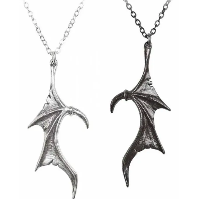 Alchemy Gothic Darkling Heart Friendship Pendants P851