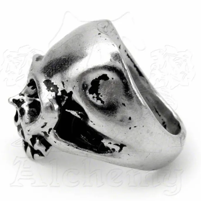 Alchemy Gothic Death Skull Ring R6