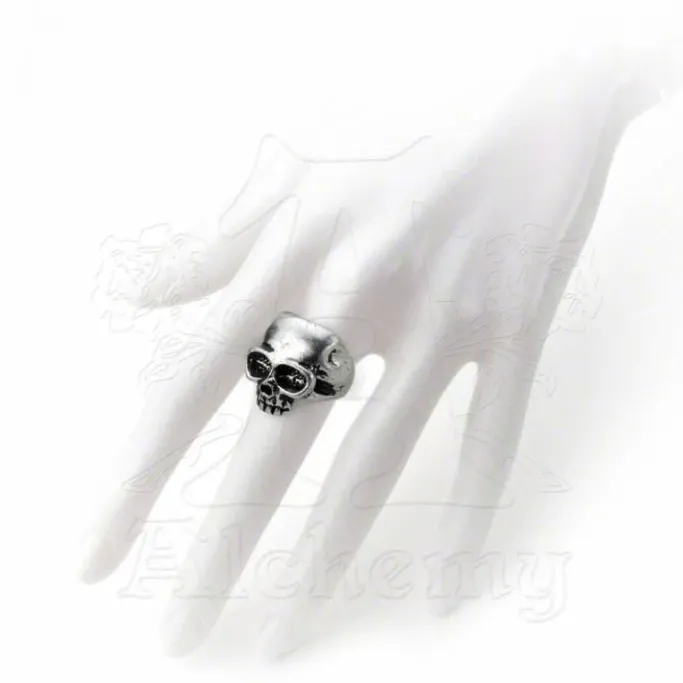 Alchemy Gothic Death Skull Ring R6