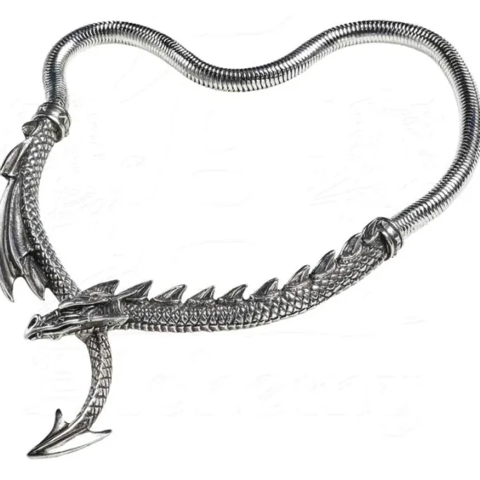 Alchemy Gothic Dragons Lure Necklace P829
