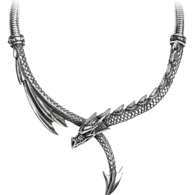 Alchemy Gothic Dragons Lure Necklace P829